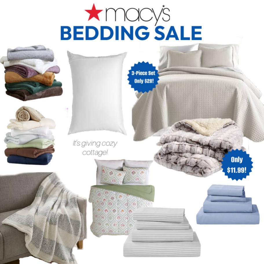 bedding collage