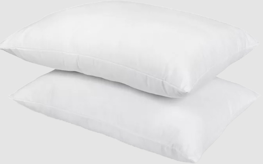 two white pillows 