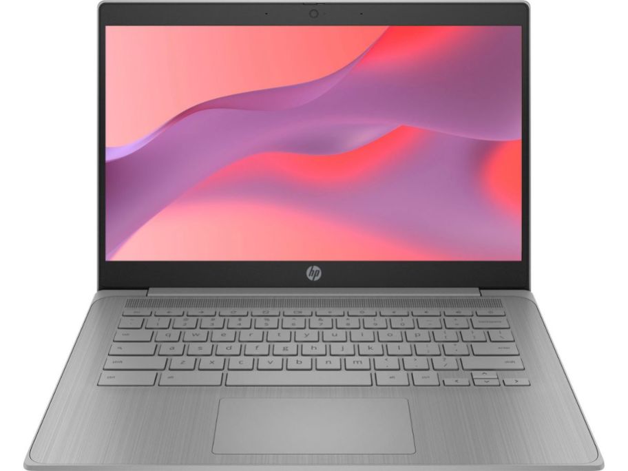 HP 14" Chromebook Laptop stock image