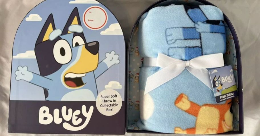 A Bluey Shaped Box Throw Blanket Set