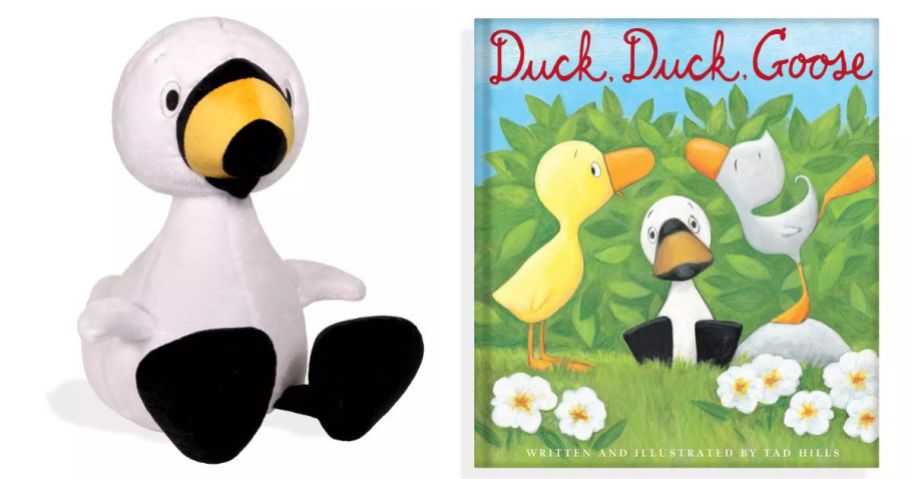 Kohl's Cares Goose Plush and book stock images