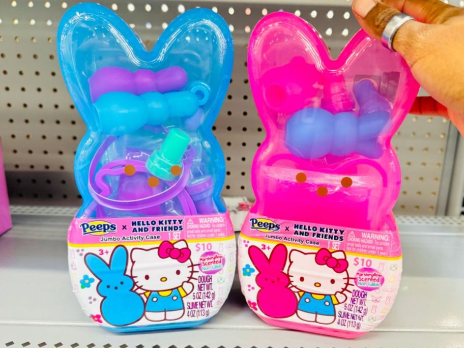 Peeps X Hello Kitty & Friends Jumbo Activity Case on shelf in store