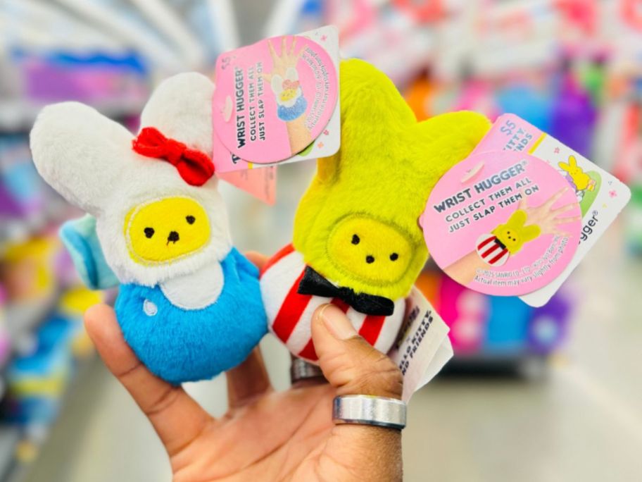 Peeps Wrist Huggers in hand in store