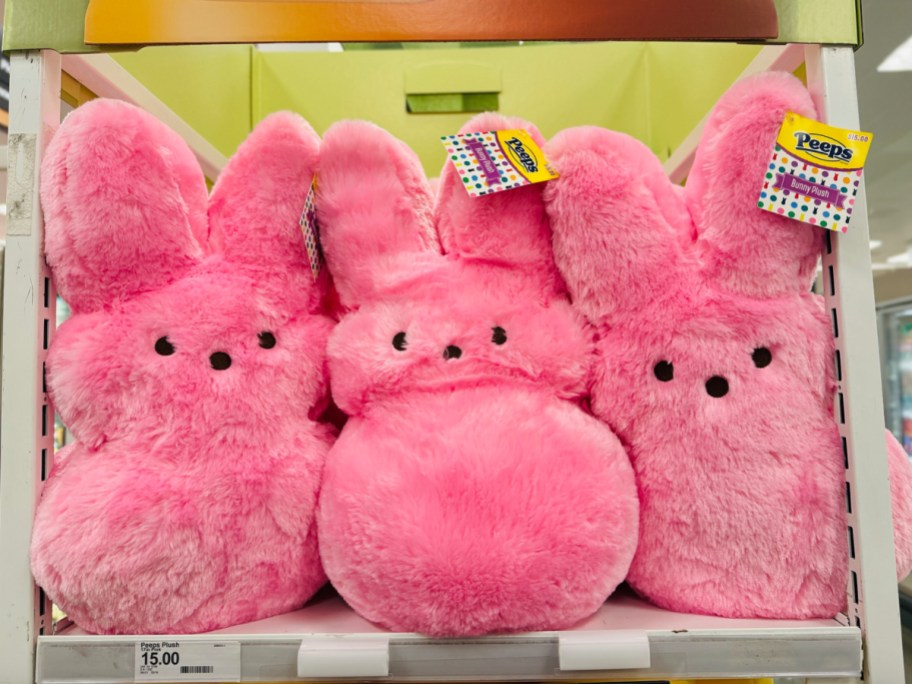 Animal Adventure 17 Peeps Easter Rabbit Plush Pink