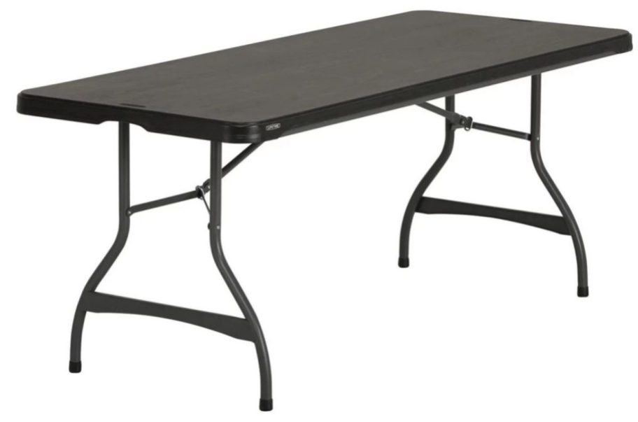 Lifetime 6' Commercial Grade Stacking Folding Table stock image