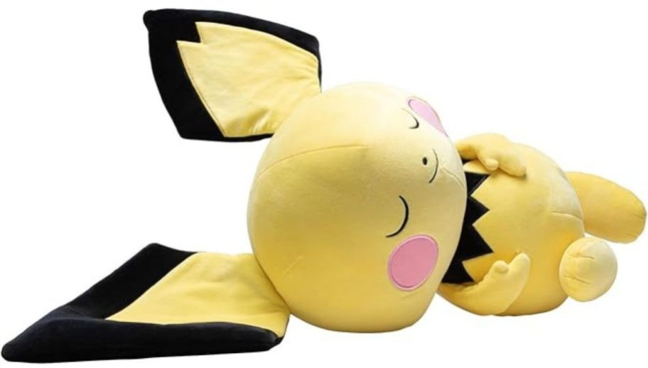 Pokemon Pichu Sleeping Plush stock image