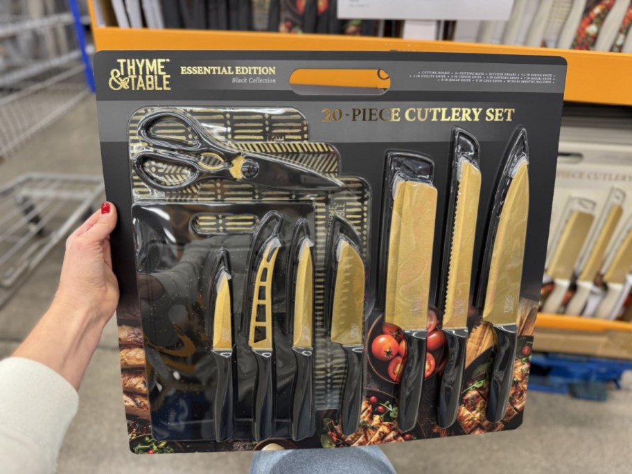 thyme and table cutlery set from walmart