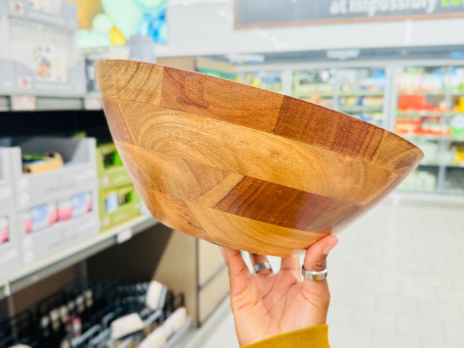 Crofton Acacia Wood Fruit or Salad Bowl 