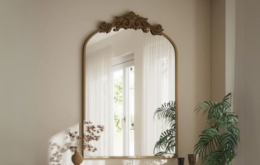 eyler arch mirror hung on a wall