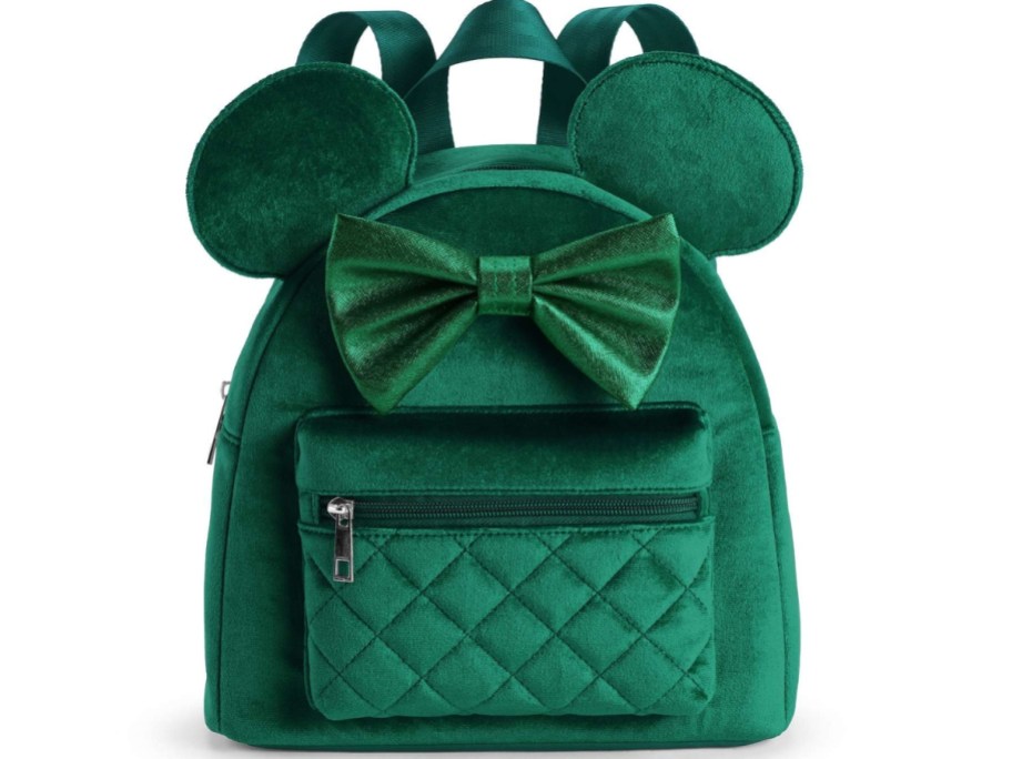 Disney Velvet Minnie Mouse Ears & Bow Backpack