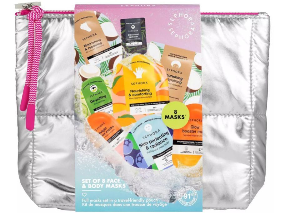 Sephora Collection 8-Piece Face & Body Mask Set stock image