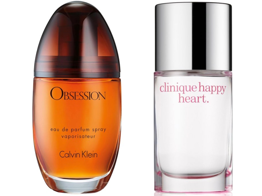 Calvin Klein and clinique happy heart fragrances