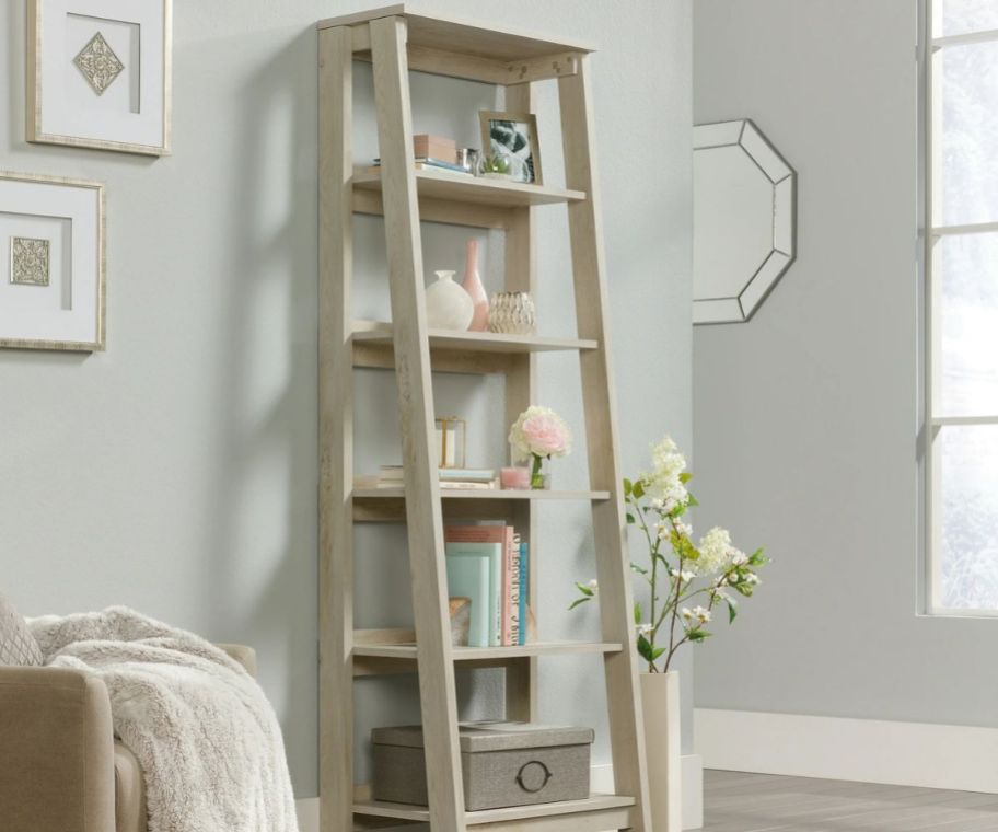 Sauder Trestle 5-Shelf Bookcase