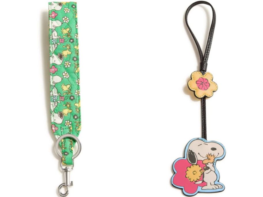 Vera Bradley Peanuts Wide Strap and Bag Charm