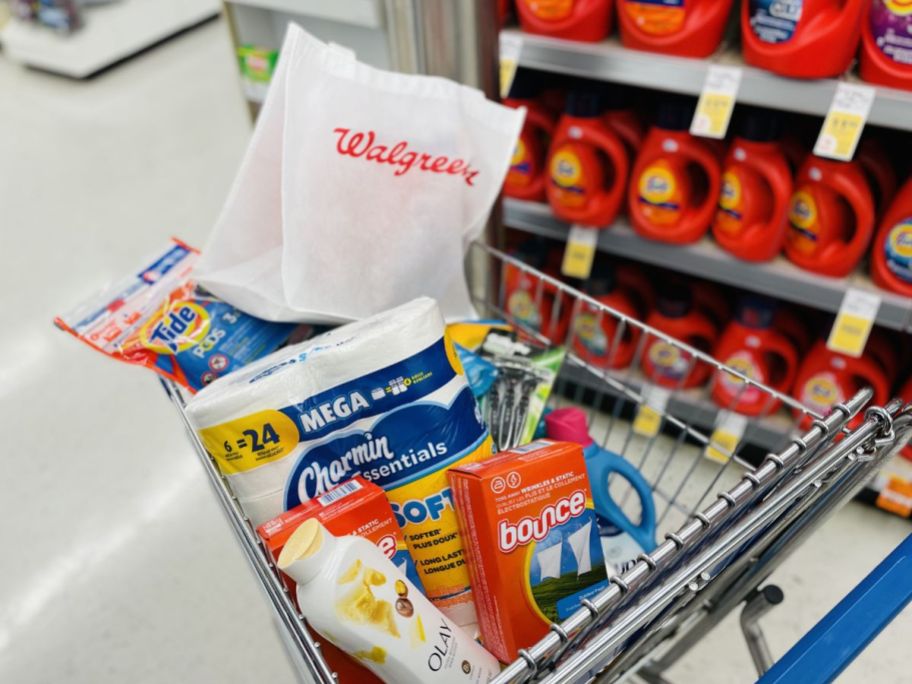 p&g items in walgreens cart