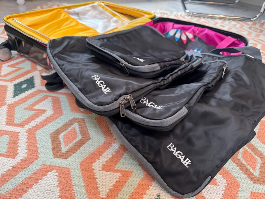 bagail compression bags on suitcase travel packing hacks