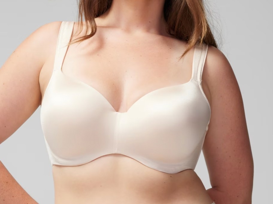 woman wearing white bra