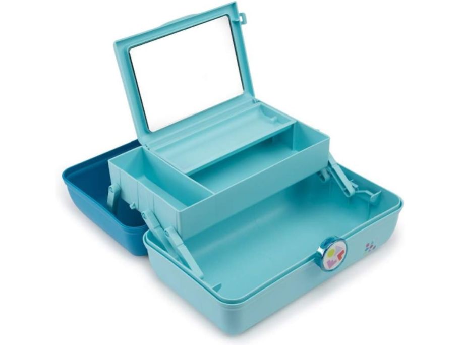 A blue Caboodle open