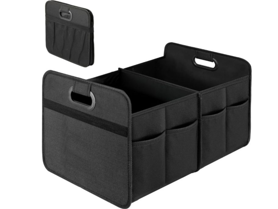 Simple Deluxe Car Trunk Organizer w/ 2 Compartments stock image