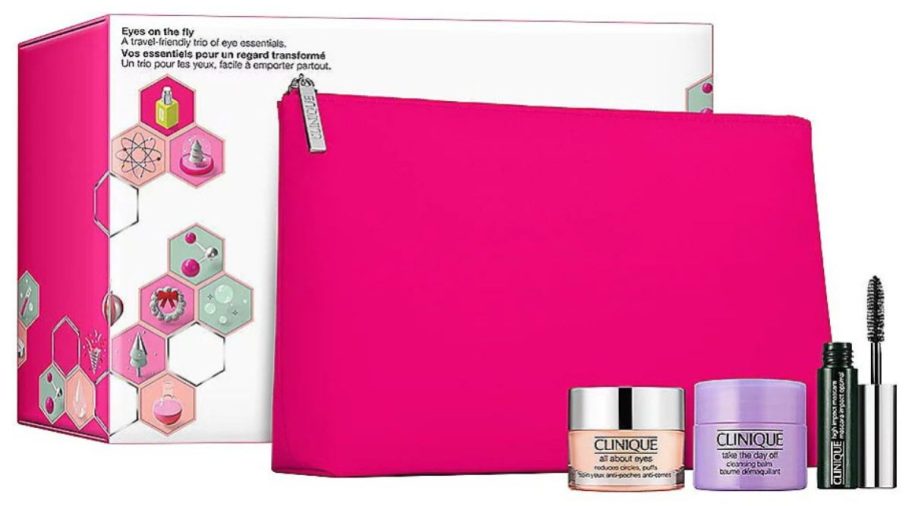 Clinique Eyes On The Fly Set: A Travel-Friendly 3-Piece Set stock image