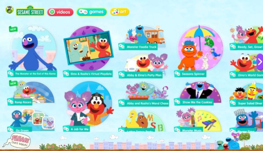 PBS Kids Sesame Street Games