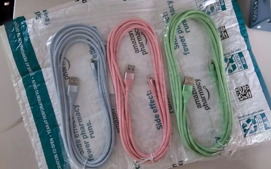 a 3 pack of lightening charging cables for iPhone