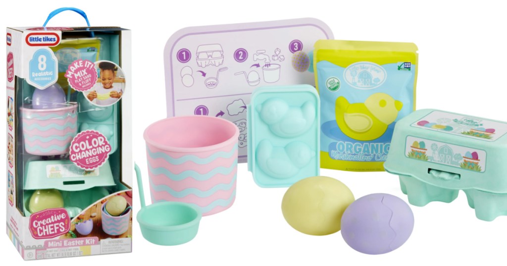 Little Tikes Mini Easter Kit where the pastel colored eggs and accessories