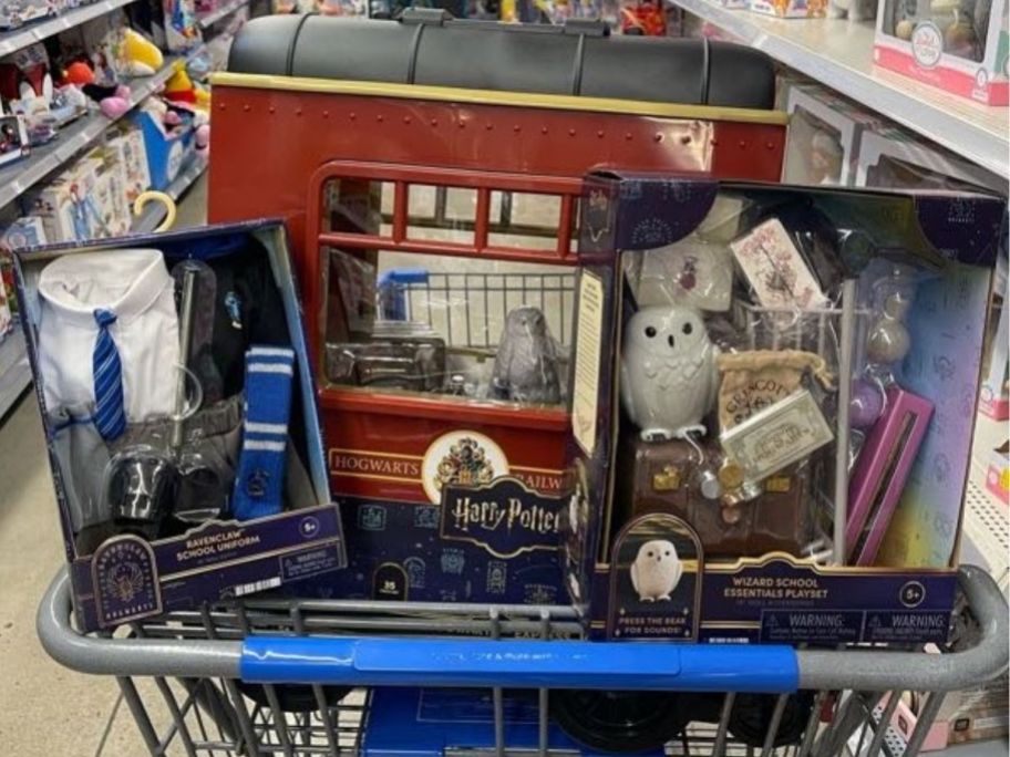 My Life As Harry Potter Train and Accessories at Walmart in a cart