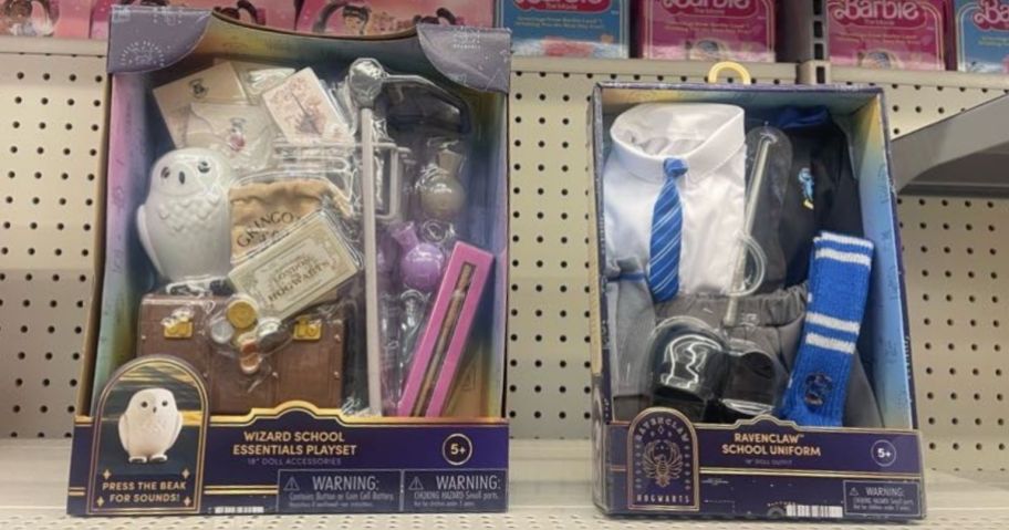 My Life As Harry Potter Wizard School Essentials Playset and Ravenclaw School Uniform