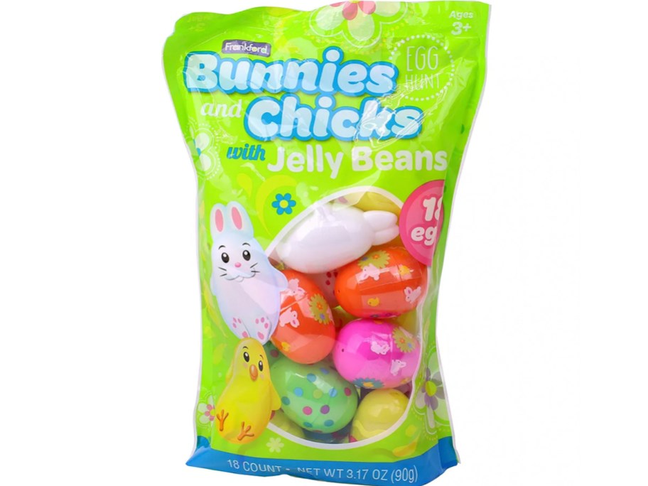 bunnies and chicks easter eggs bag 