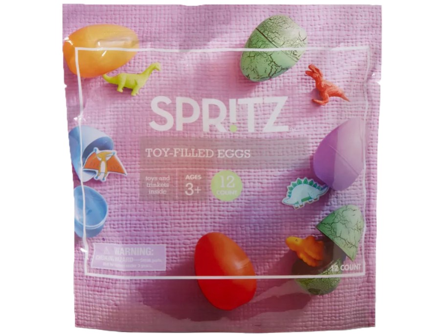 spritz dinosaur easter eggs bag 