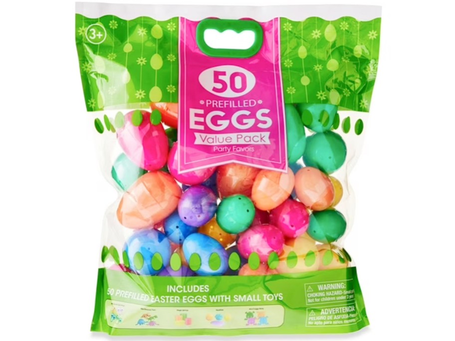 bag of 50 filled easter eggs