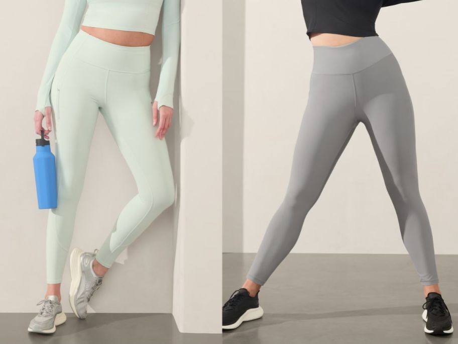 Two women wearing Athleta Leggings