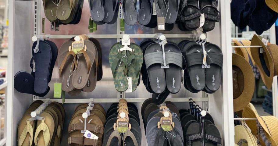 display of men shoes at a target store