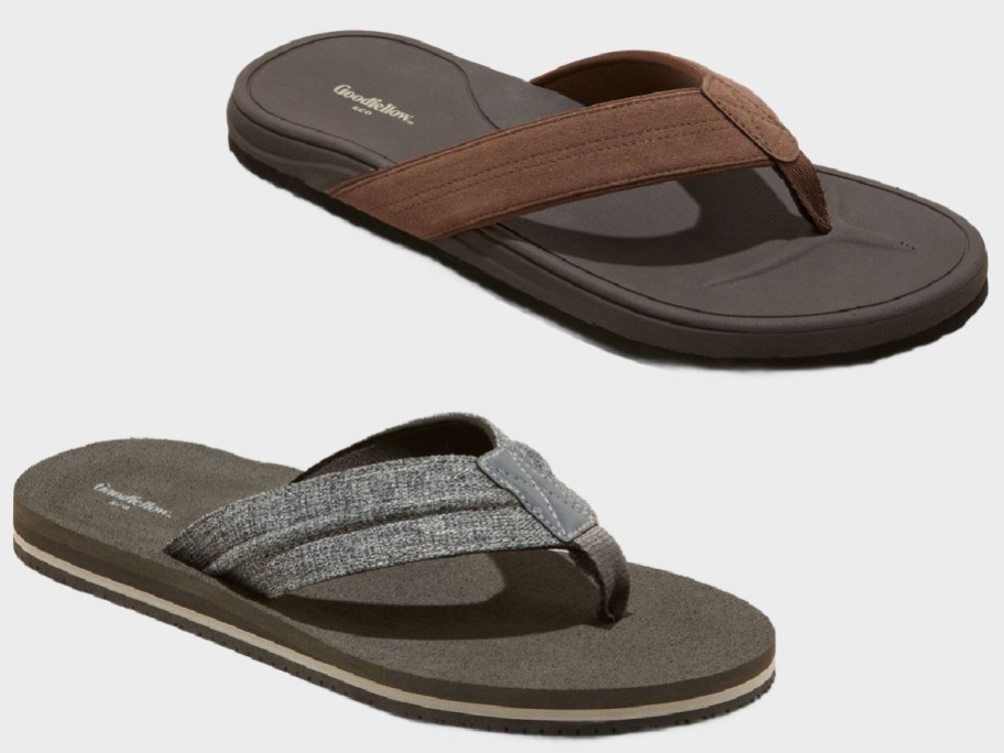 Goodfellow & Co Men's sandals in gray and brown