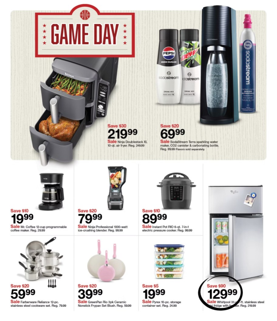 page from Target ad