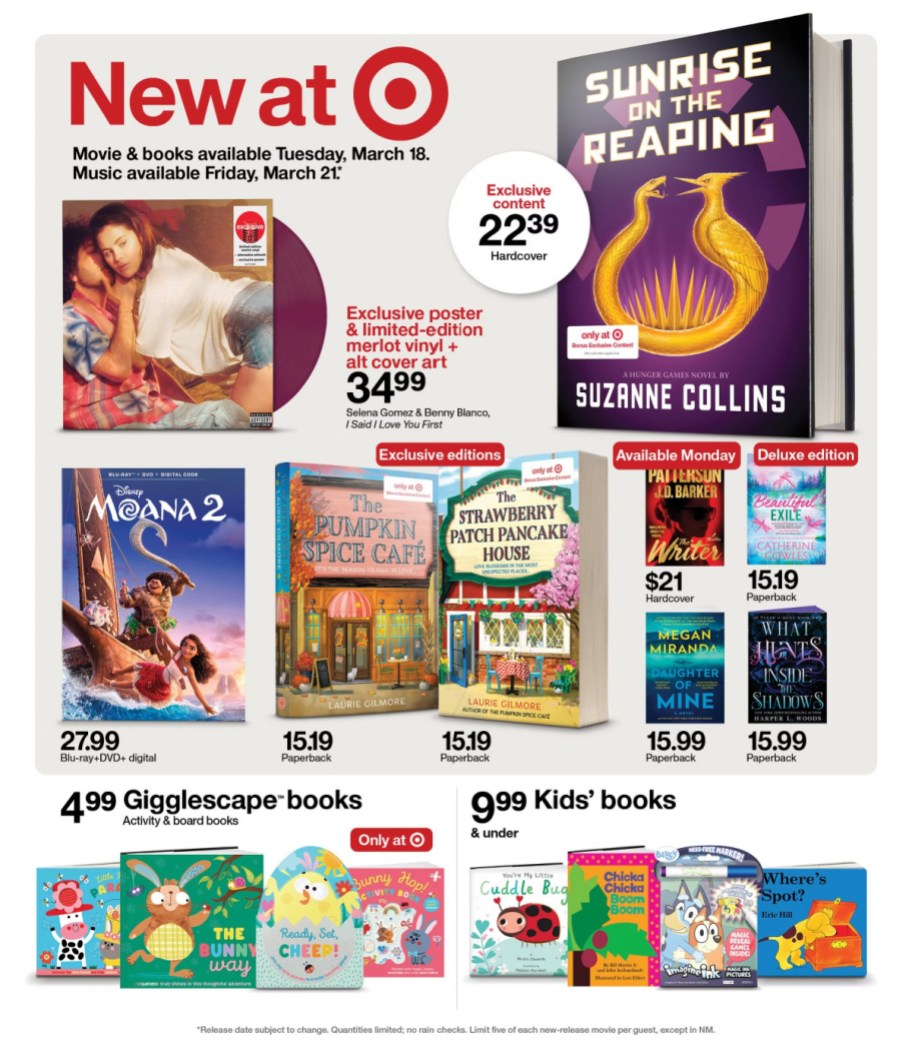 page from Target ad