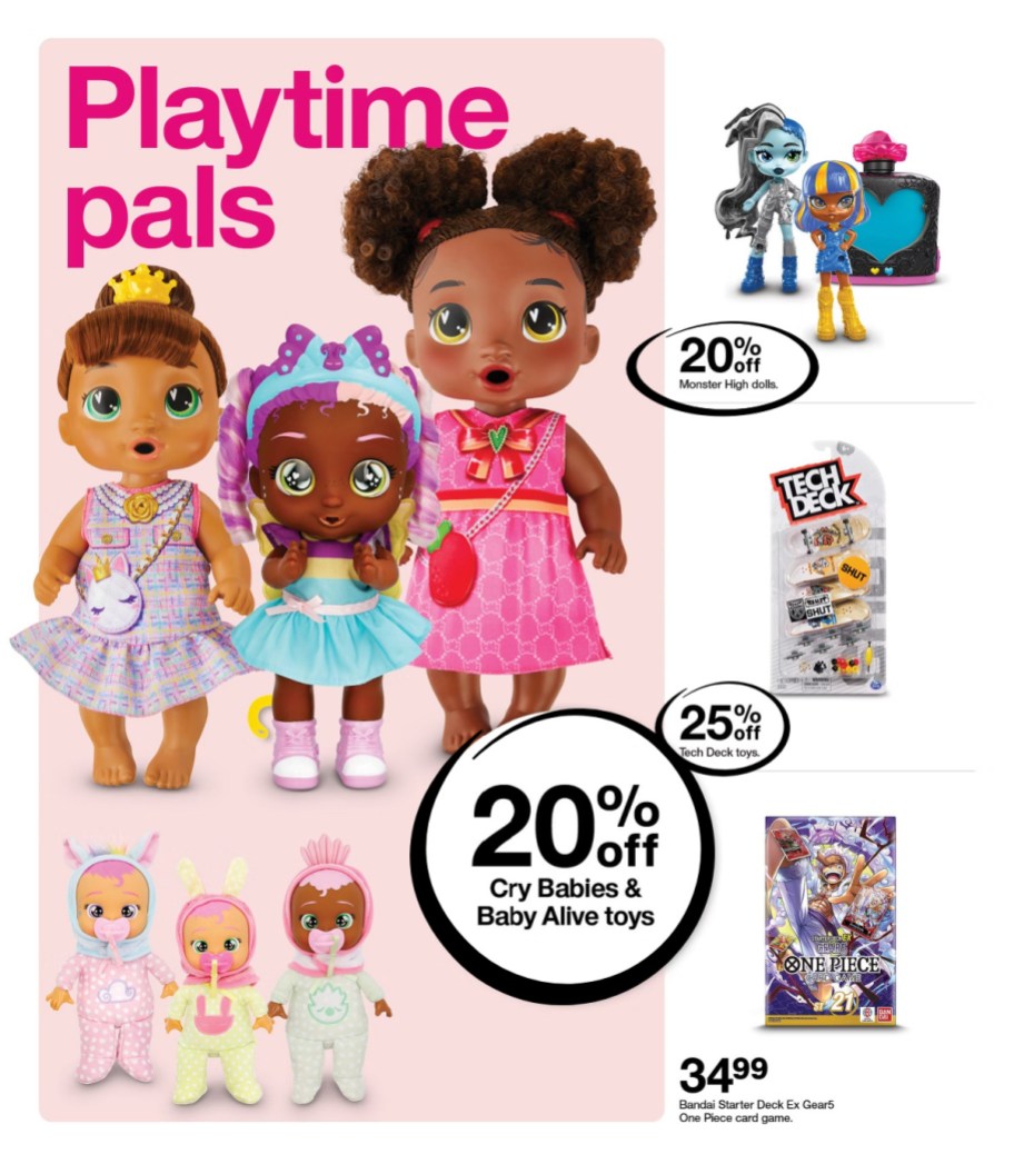 page from Target ad