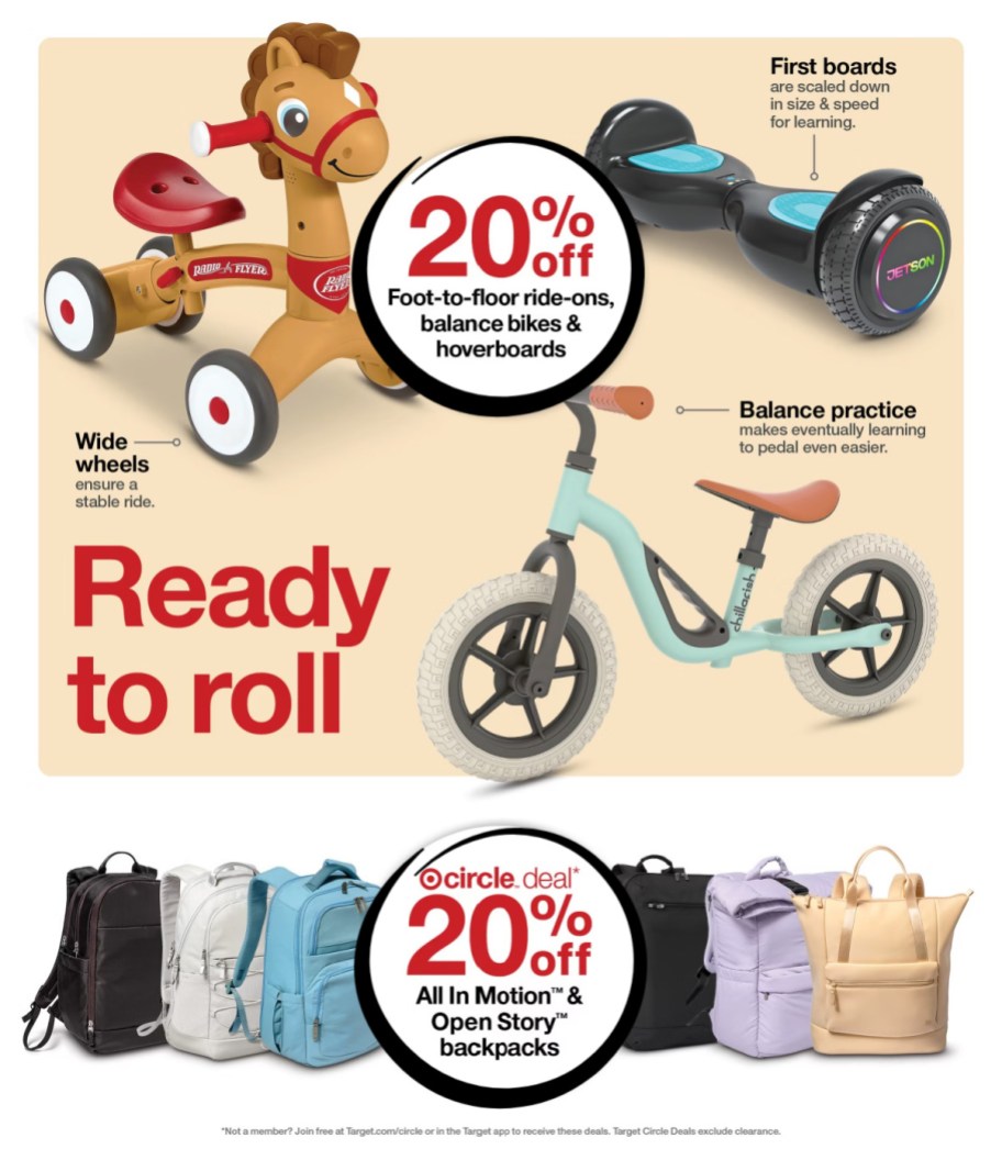 page from Target ad