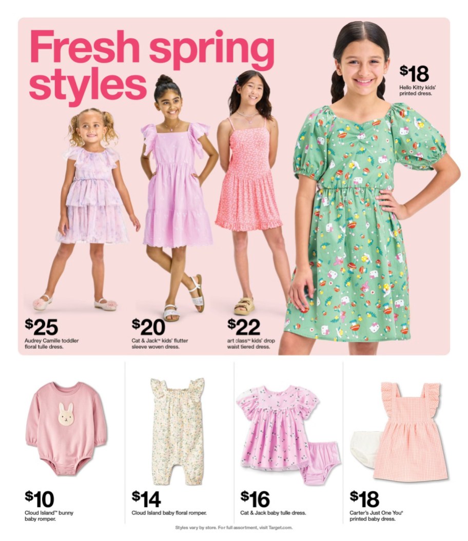 page from Target ad