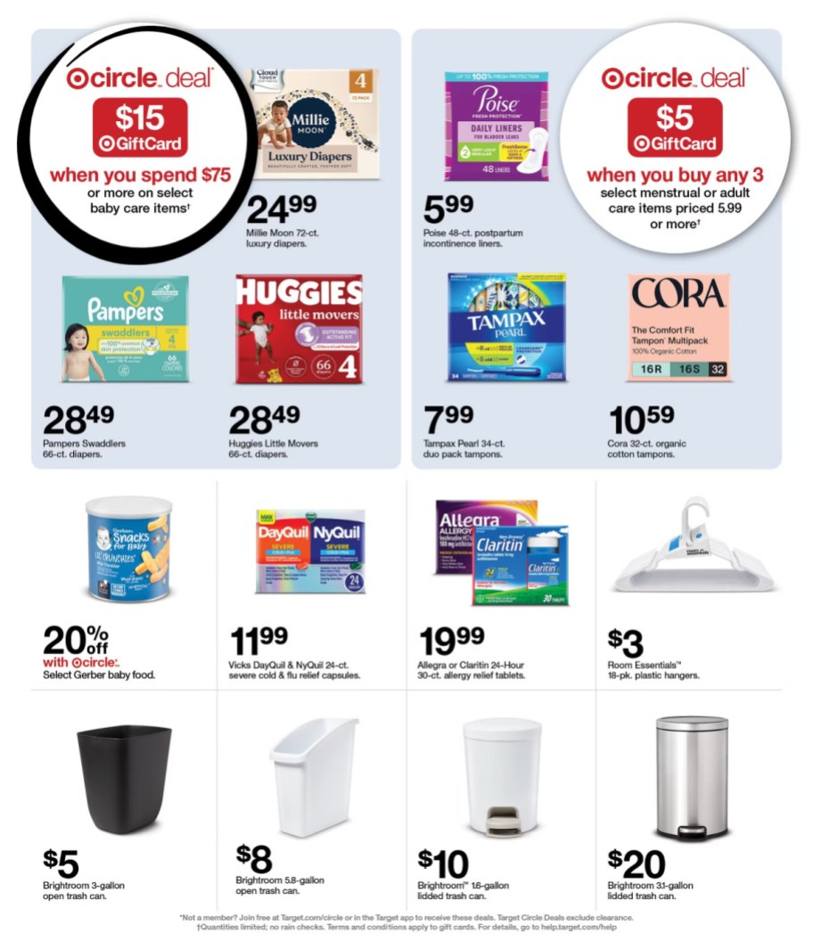 page from Target ad