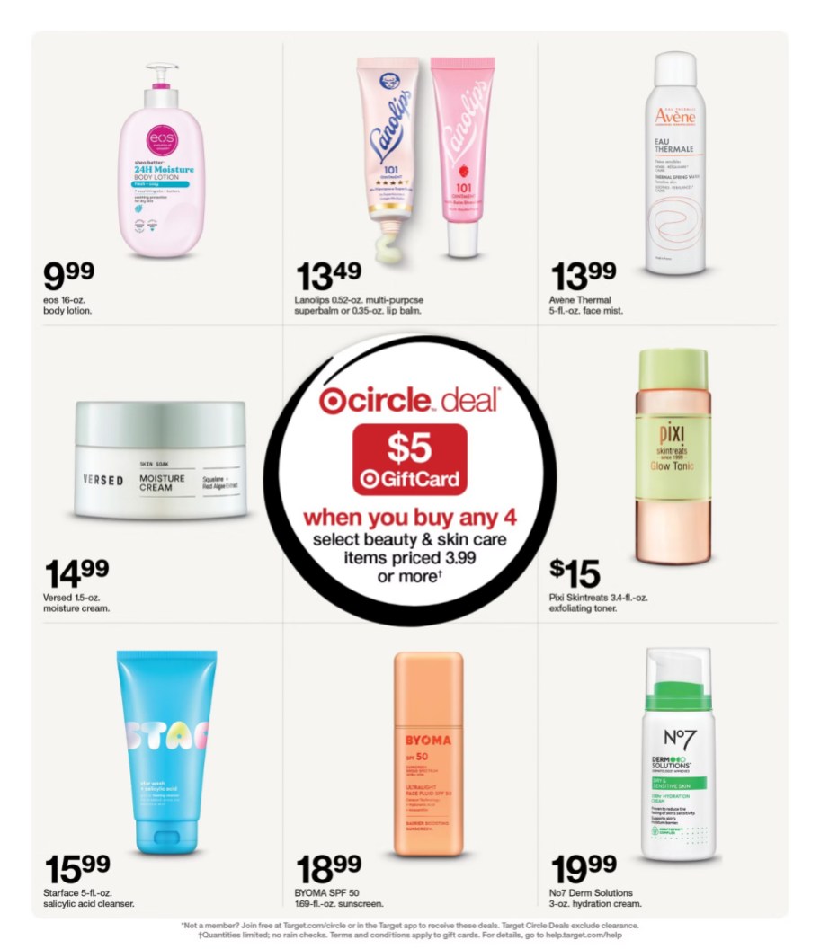 page from Target ad