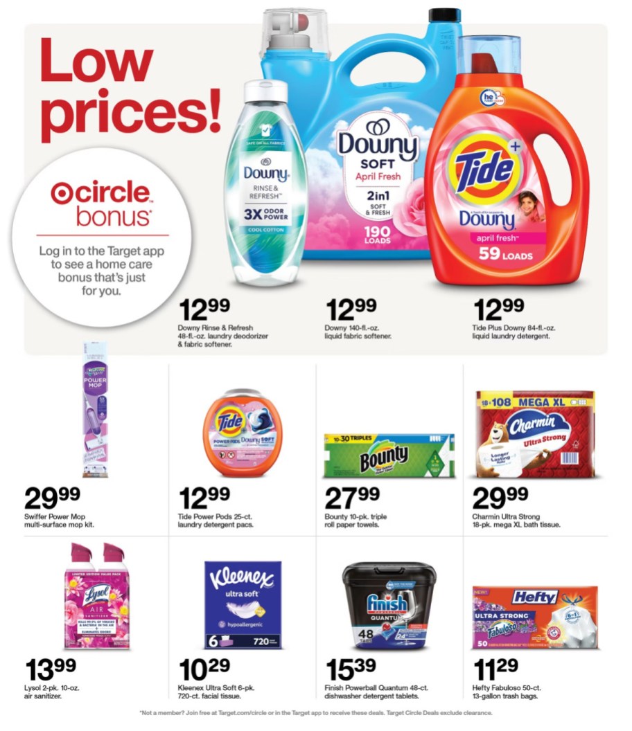 page from Target ad