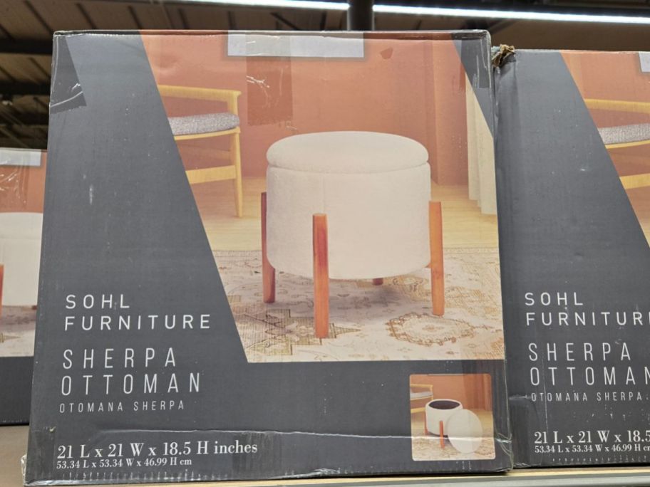 An Aldi Sohl Furniture Ottoman box