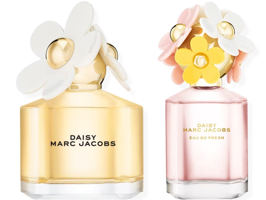 two bottles of Marc Jacobs Daisy fragrances