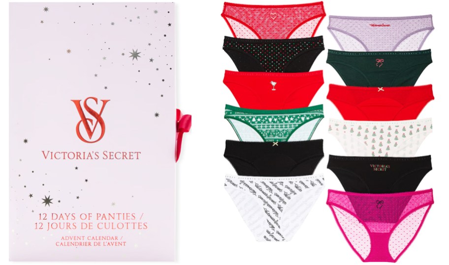 Victoria's Secret advent calendar with 12 pairs of panties