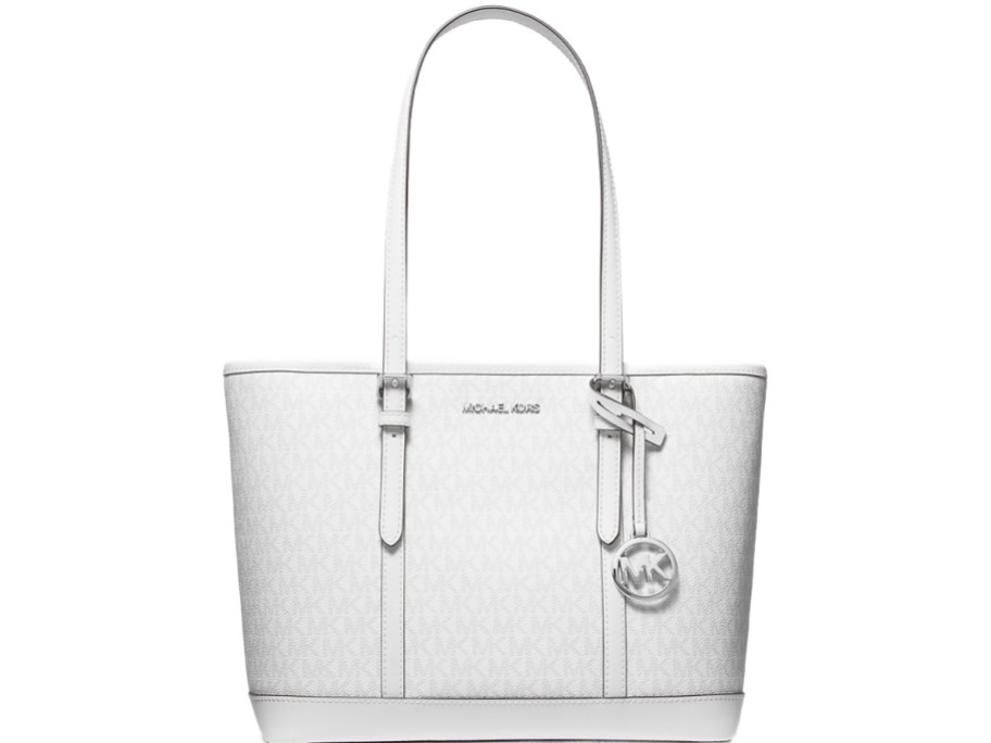 Micahel Kors white tote bag