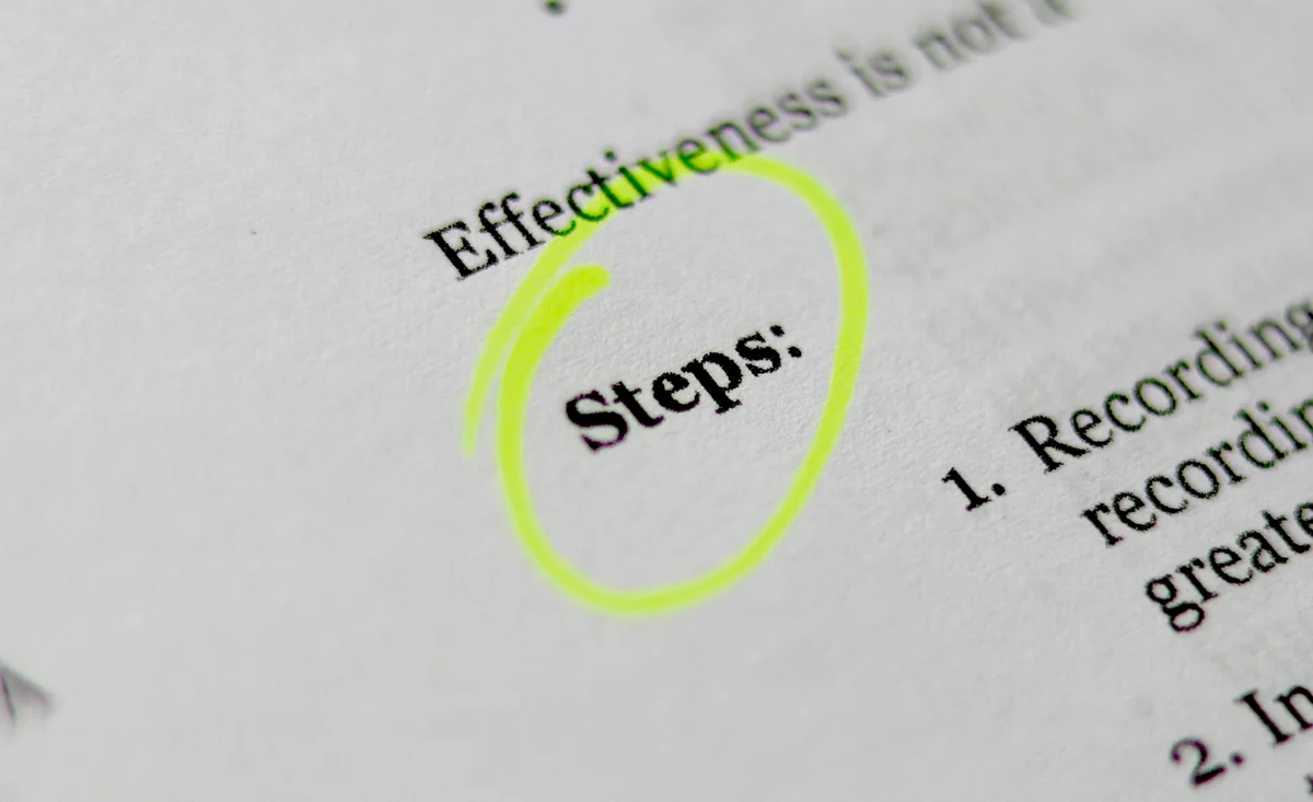 The text steps highlighted - step by step guide to extreme couponing for beginners